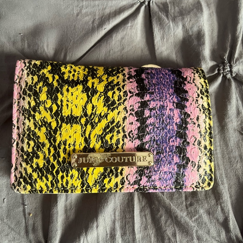 Juicy Couture Multicolor Snake Print Wallet